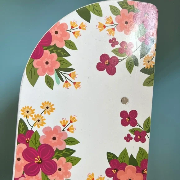 Vintage Metal Floral Bread Box with Roll Door fruit Motif - Picture 13 of 16